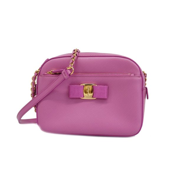 1240001036732 1 Salvatore Ferragamo Vara Shoulder Bag Pink