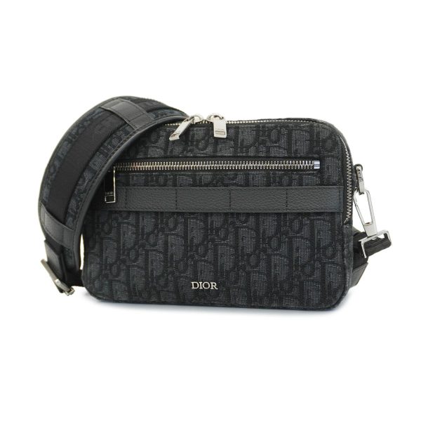 1240001038510 1 Christian Dior Trotter Shoulder Bag Black