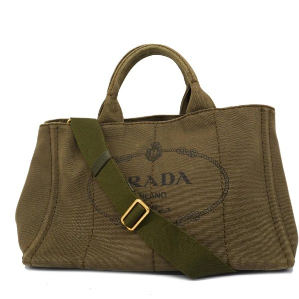 1240001038974 1 Prada two way bag Canapa Khaki Bag