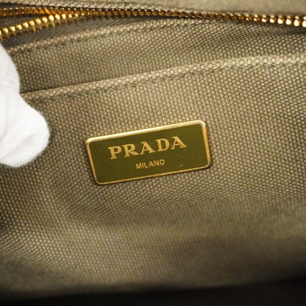 1240001038974 5 Prada two way bag Canapa Khaki Bag