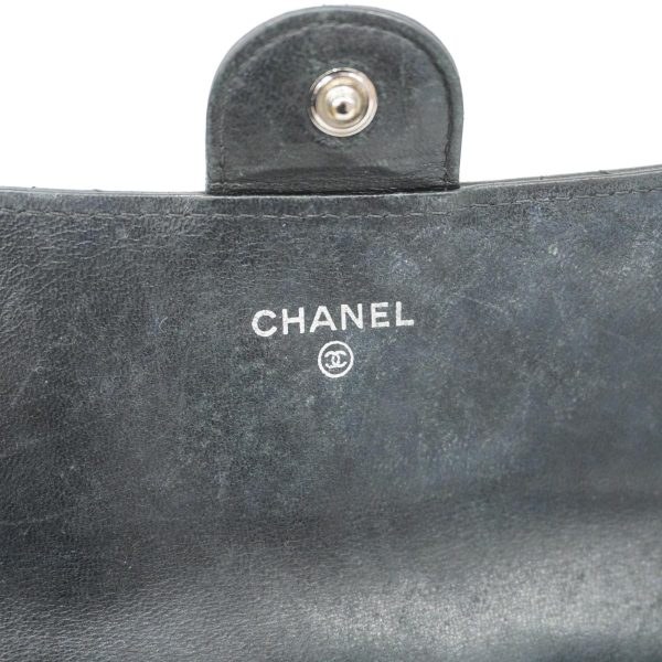 1240001039258 4 2 Chanel long wallet Matelasse Lambskin Black