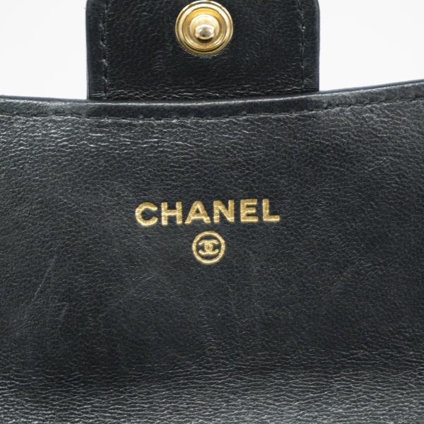 1240001040293 4 Chanel long wallet matelassé lambskin black