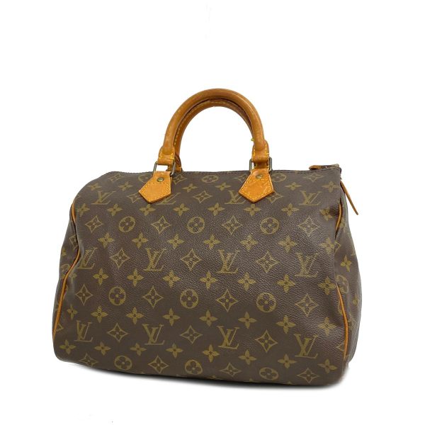 1240001041097 1 Louis Vuitton Speedy 30 Monogram Handbag Brown