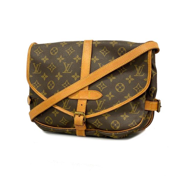 1240001041274 1 Louis Vuitton Saumur 30 Monogram Shoulder Bag Brown