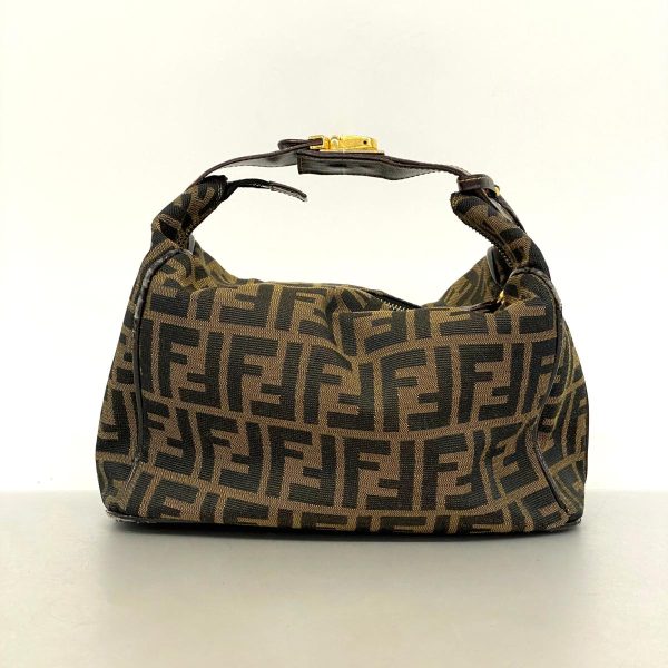 1240001042607 11 Fendi Zucca Nylon Handbag Brown