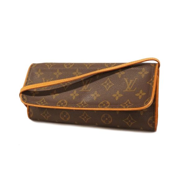 1240001042846 1 1 Louis Vuitton Pochette Twin Gm Monogram Shoulder Bag Brown