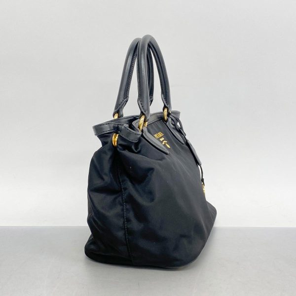 1240001043113 2 Prada Nylon Handbag Black