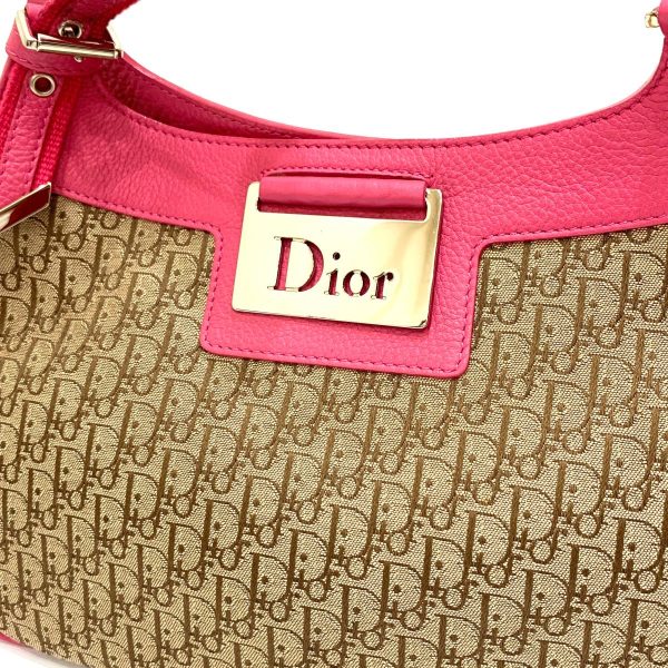 1240001043388 6 Christian Dior Handbag Beige Pink Bag KO1014