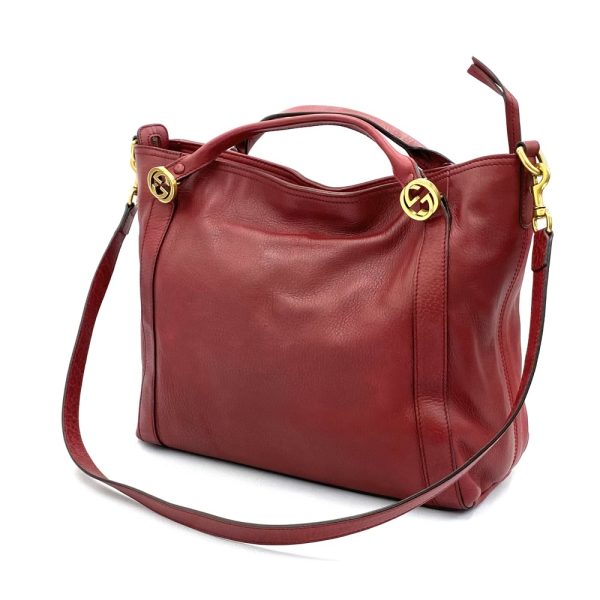 1240001047662 3 GUCCI 2WAY bag red multifunctional bag