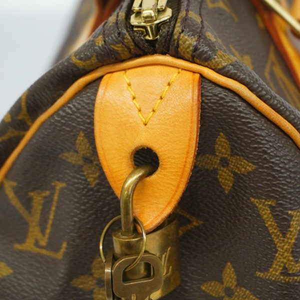 1240001048760 14 Louis Vuitton Speedy 25 Monogram Handbag Brown