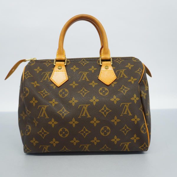 1240001048760 17 Louis Vuitton Speedy 25 Monogram Handbag Brown