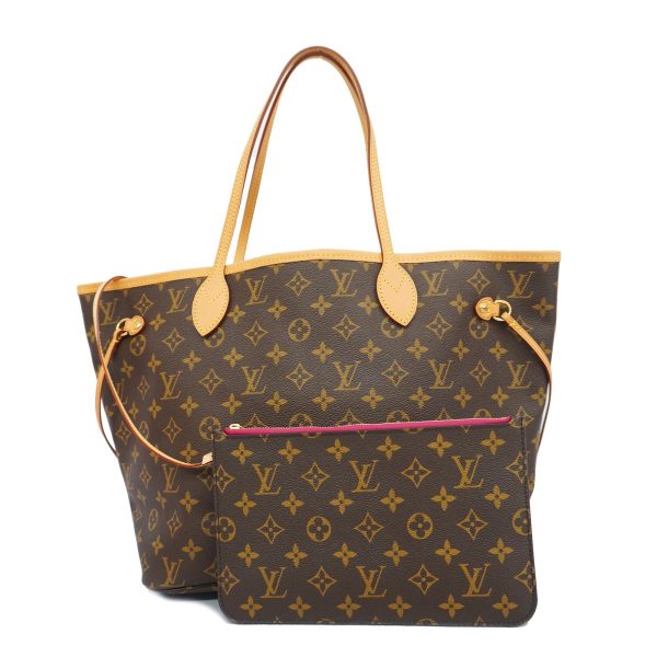 1240001048766 1 Louis Vuitton Neverfull Mm Monogram Tote Bag Pivoine