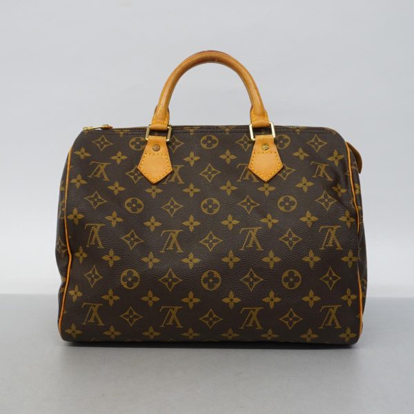 1240001048796 13 Louis Vuitton Speedy 30 Monogram Handbag Brown