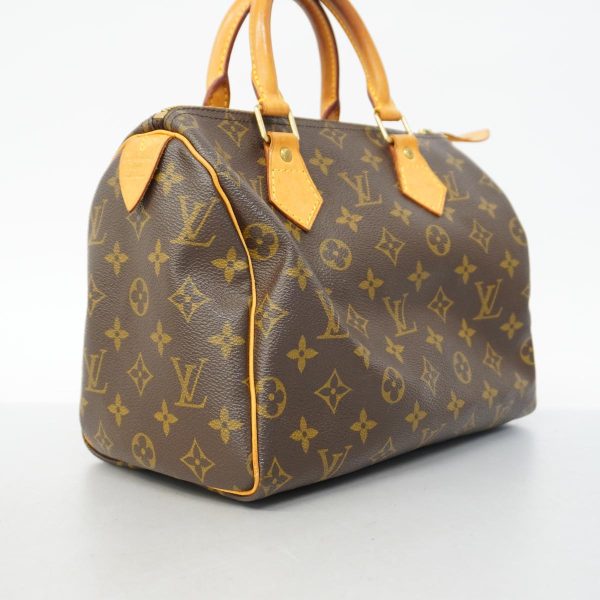 1240001048797 2 Louis Vuitton Speedy 25 Monogram Handbag Brown