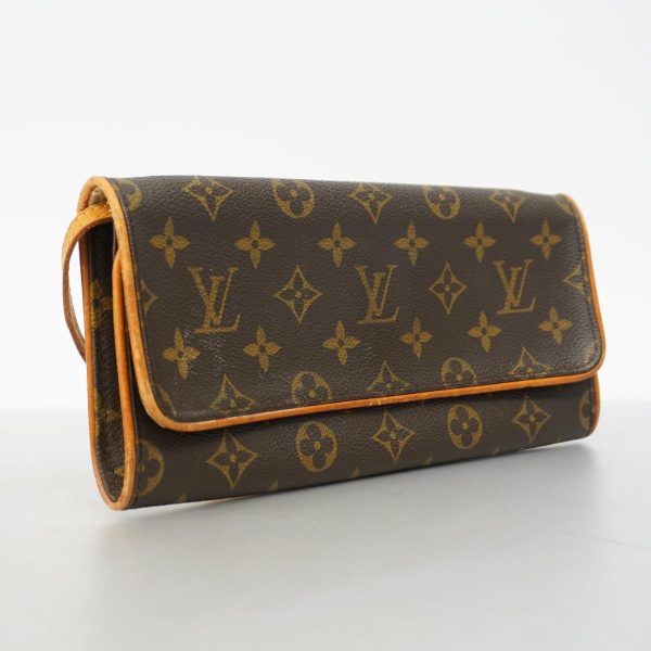 1240001048817 2 Louis Vuitton Pochette Twin Gm Monogram Shoulder Bag Brown