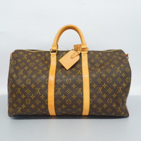 1240001048821 19 Louis Vuitton Keepall Bandouliere 50 Monogram Bag Brown