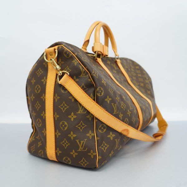 1240001048821 2 Louis Vuitton Keepall Bandouliere 50 Monogram Bag Brown