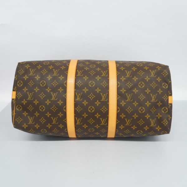 1240001048821 3 Louis Vuitton Keepall Bandouliere 50 Monogram Bag Brown