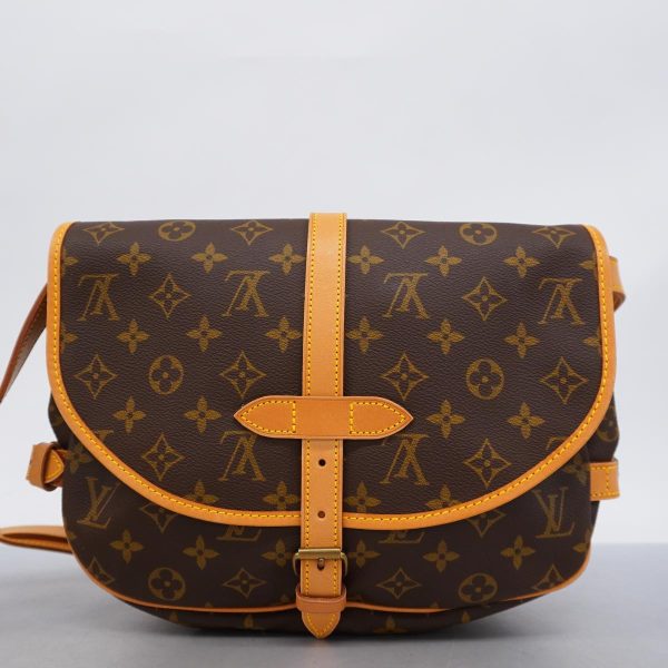 1240001048857 14 Louis Vuitton Saumur 30 Monogram Shoulder Bag Brown