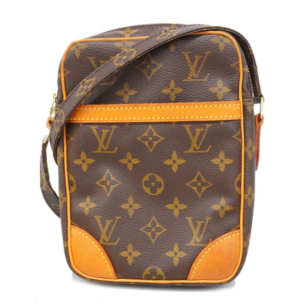 1240001048859 1 Louis Vuitton Danube Monogram Shoulder Bag Brown