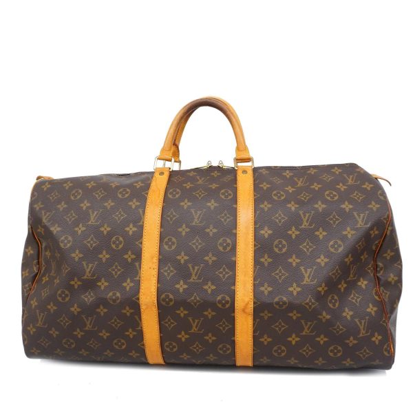 1240001048872 1 Louis Vuitton Keepall 55 Monogram Bag Brown