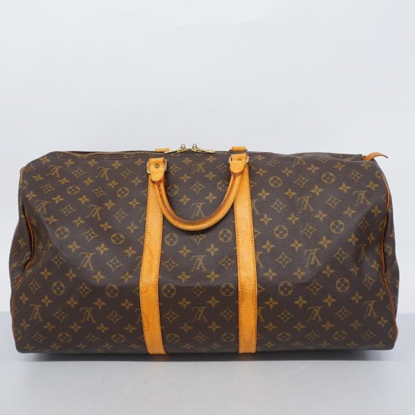 1240001048872 15 Louis Vuitton Keepall 55 Monogram Bag Brown