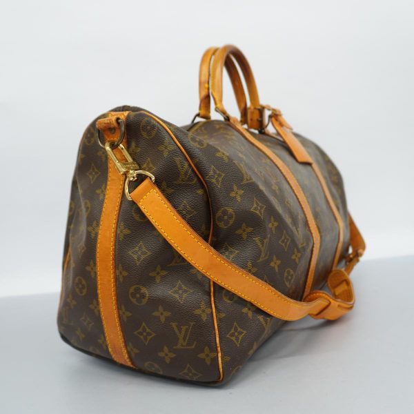 1240001048877 2 1 Louis Vuitton Keepall Bandouliere 50 Monogram Bag Brown