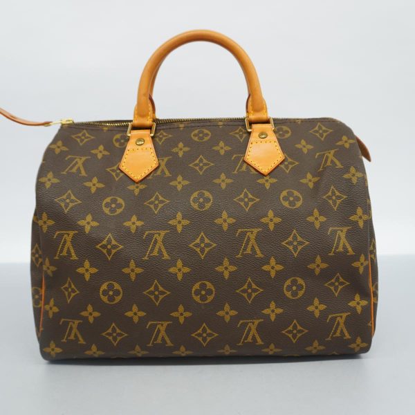 1240001048878 17 Louis Vuitton Speedy 30 Monogram Handbag Brown