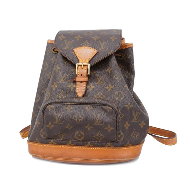 1240001048888 1 Louis Vuitton Monsouris Mm Monogram Rucksack Brown