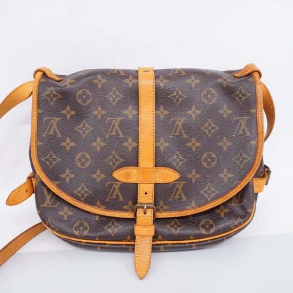 1240001048899 14 Louis Vuitton Saumur 30 Monogram Shoulder Bag Brown