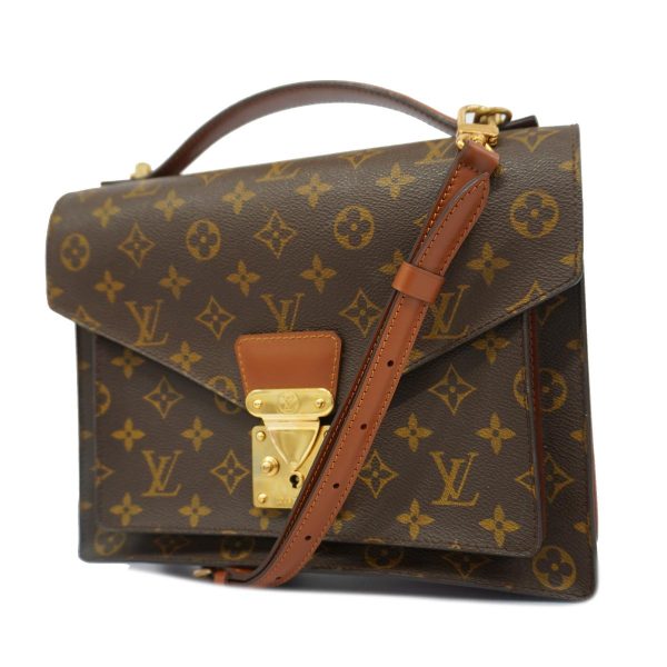 1240001048921 1 1 Louis Vuitton Monceau Monogram Two Way Bag Brown