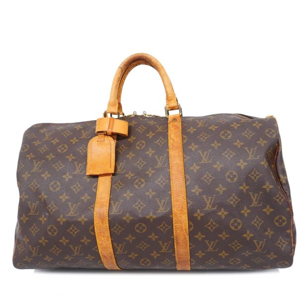 1240001048963 1 Louis Vuitton Keepall 50 Monogram Bag Brown