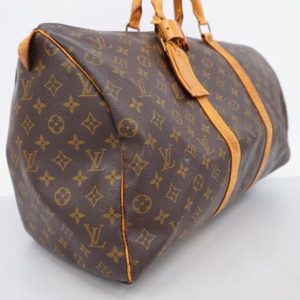 1240001048963 2 Louis Vuitton Keepall 50 Monogram Bag Brown