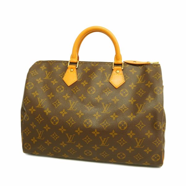 1240001048987 1 Louis Vuitton Speedy 35 Monogram Handbag Brown