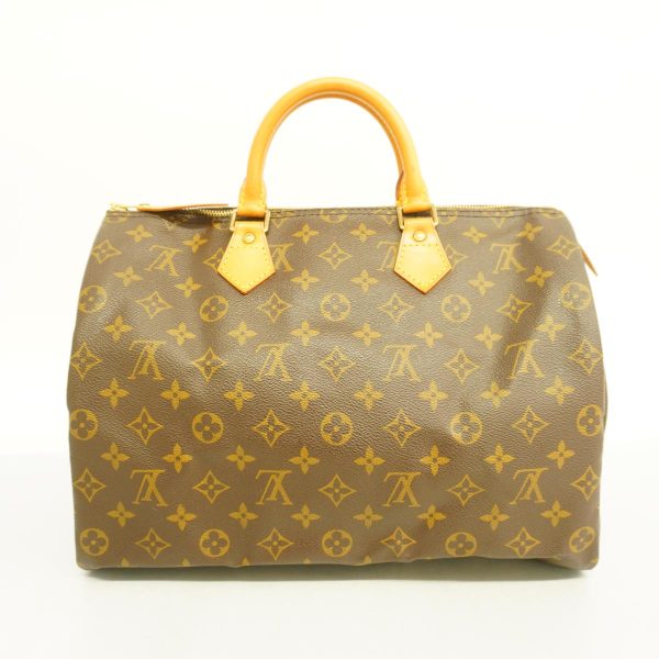 1240001048987 15 Louis Vuitton Speedy 35 Monogram Handbag Brown