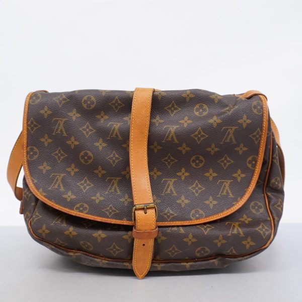 1240001049002 20 Louis Vuitton Saumur 35 Monogram Shoulder Bag Brown