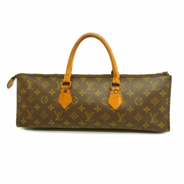 1240001049010 1 Louis Vuitton Sac Triangle Monogram Handbag Brown