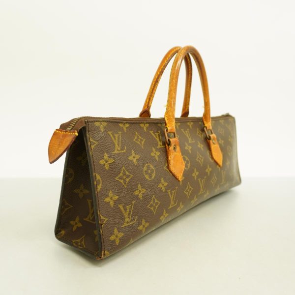 1240001049010 2 Louis Vuitton Sac Triangle Monogram Handbag Brown