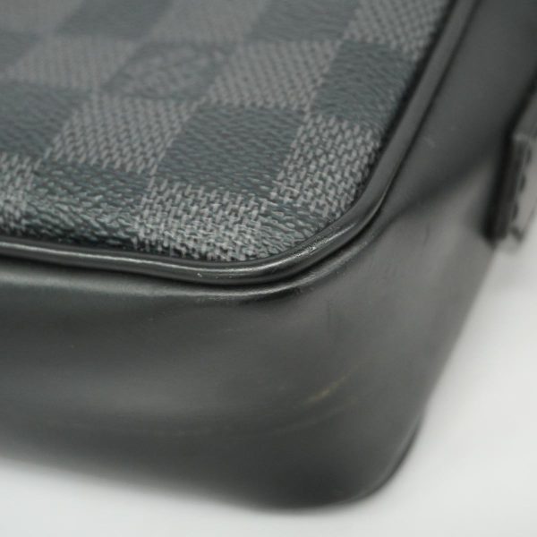 1240001049036 8 Louis Vuitton Pochette Kasai Damier Graphite Clutch Bag Black