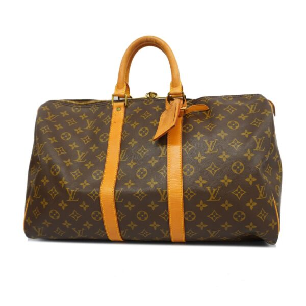 1240001049055 1 Louis Vuitton Monogram Keepall Bag Brown