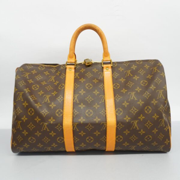 1240001049055 17 Louis Vuitton Monogram Keepall Bag Brown