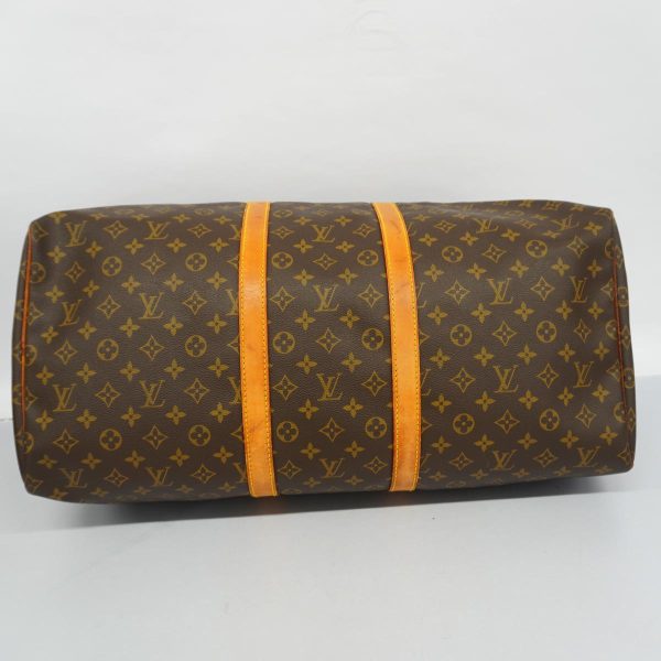 1240001049056 3 Louis Vuitton Keepall 55 Monogram Bag Brown