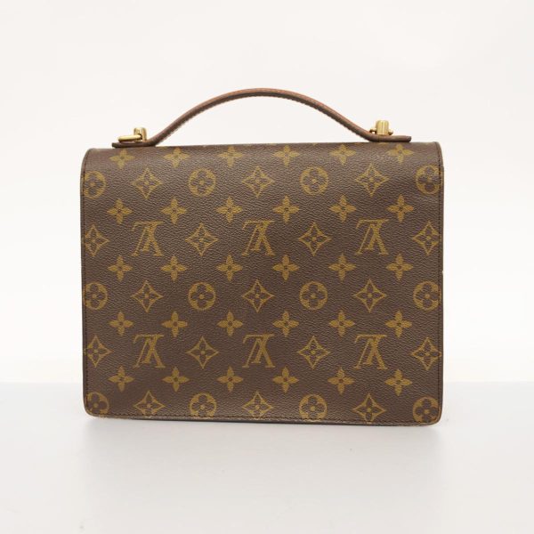 1240001049063 14 Louis Vuitton Monceau 26 Monogram Two Way Bag Brown