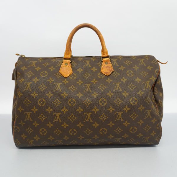 1240001049120 17 1 Louis Vuitton Speedy 40 Monogram Handbag Brown