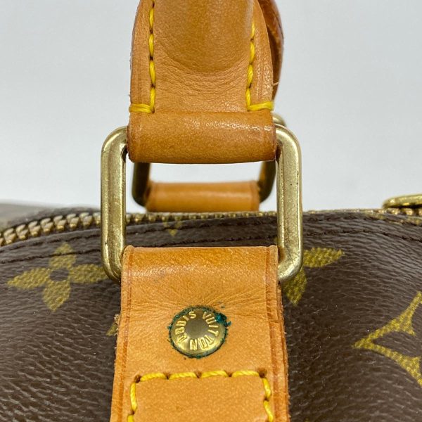 1240001049214 12 Louis Vuitton Keepall Bandouliere 60 Monogram Bag Brown