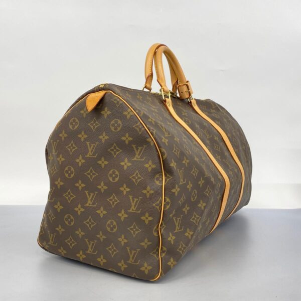 1240001049215 2 Louis Vuitton Monogram Keepall Bag Brown