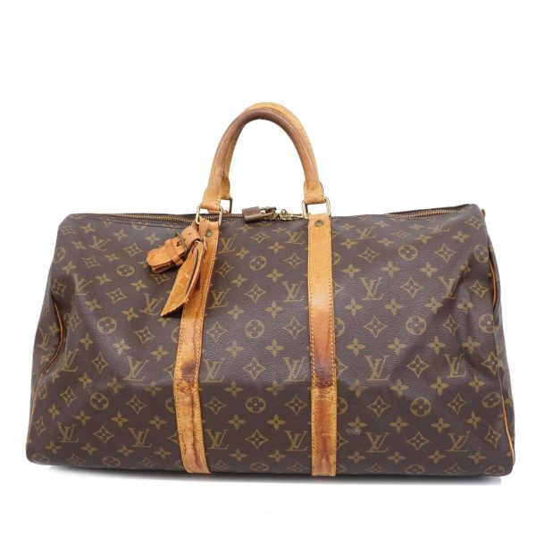 1240001049226 1 Louis Vuitton Keepall 50 Monogram Bag Brown