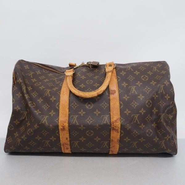 1240001049226 17 Louis Vuitton Keepall 50 Monogram Bag Brown