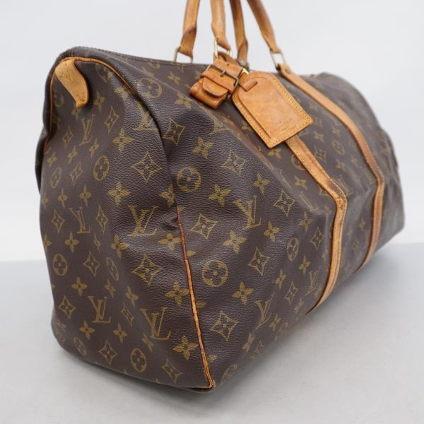 1240001049226 2 Louis Vuitton Keepall 50 Monogram Bag Brown