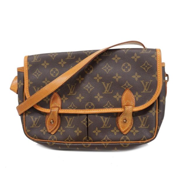 1240001049229 1 Louis Vuitton Monogram Givessière MM Shoulder Bag Brown